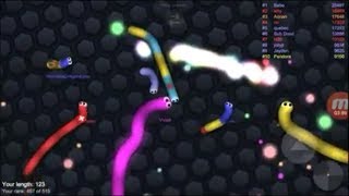 #3 #Slither.io #СЛИЗАРИО - Детская Мультяшная Игра ПРО ЧЕРВЯЧКА !!!