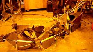 Titanoboa vertebrae: Pneumatic Prototype 4-Banger.