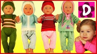 Примеряем ОДЕЖДУ для Нашей Малышки Куклы baby born doll
