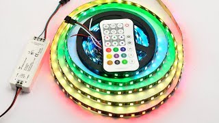 DC5-24V RF 2.4G Wireless Receiver SPI LED Controller For Addressable LED Strip Lights