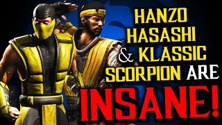 MK MOBILE HANZO HASASHI SCORPION & KLASSIC SCORPION DESTROY FACTION WARS!