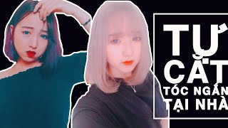 TRẢI NGHIỆM TỰ CẮT TÓC NGẮN TẠI NHÀ || Bunny VLOGS.