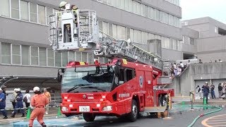 令和元年 埼玉県和光市 総合防災訓練/志木消防はしご車レスキューデモ