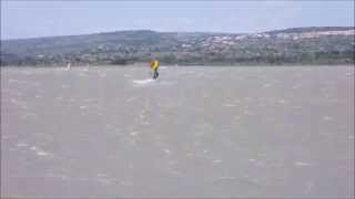 Windsurfing at Leucate Le Goulet (France)