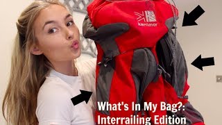 What's In My Bag: Interrailing Travelling Europe | Bella Lucia