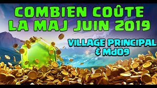 FARM ou GEMMES | Combien coûte la MAJ de Juin 2019 | Clash of Clans