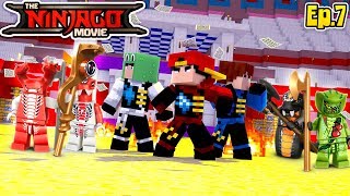 Minecraft LEGO NINJAGO - THE NINJAGO'S ARE TRAPPED BUT A MYSTERY WARRIOR SAVES THEM!!!