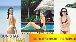 Celebrity moms in their swimsuits