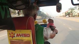 Thai/ Laos Border, A Tuk Tuk Ride from Nong Khai to the Bridge !