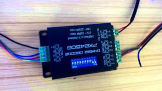 dmx decoder three outputs + rgb led strip