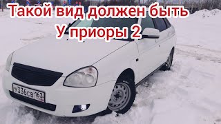 ТАКОЙ ВИД ДОЛЖЕН БЫТЬ У ПРИОРЫ. Меняем сабли, клеим плёнку на стойки. Priora Black edition. Антихром