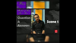 Merchant of Venice || Act 1 Scene 1  ||Question and answers|| 15 Questions