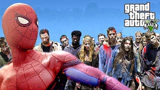 SPIDERMAN VS ZOMBIES - GTA 5 ZOMBIE APOCALYPSE MOD (GTA 5 Mods)