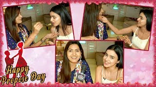 Sangeita Chauhaan & Ankita Sharma Celebrates Propose Day in BOLLYWOOD Style | Valentine Special
