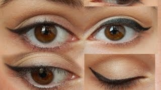 КАК РИСОВАТЬ СТРЕЛКИ / ВИДЫ СТРЕЛОК/ СТРЕЛКИ НА ГЛАЗАХ / РОВНЫЕ СТРЕЛКИ от ALISA130287