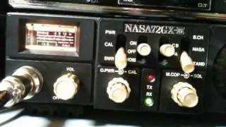 アマチュア無線　夜のラグチュー 28MHzAM　NASA72GX-Ⅲ(CB無線改）