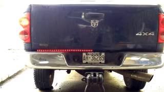 LED tailgate light strip install on Cummins