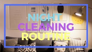 NIGHT CLEANING ROUTINE | La mia routine serale di pulizie