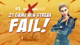 21 Game Win Streak Fail!? - Fortnite Battle Royale Highlights - Ninja