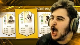 PELÉ 99 ABSURDO! 5 ICONS PRIME NO DRAFT DO FIFA 19 Ultimate Team