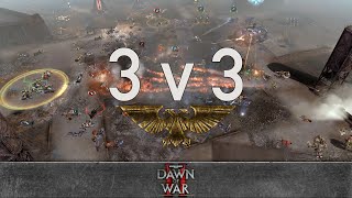Dawn of War 2 - 3v3 | Laurr + Aetherion + chellvc28 [vs] Frodoubersaurus + Jax + Ramorius