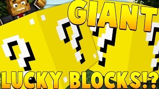 HUGE HOUSE Giant Lucky Blocks Mod Challenge | Minecraft - Lucky Block Mod | JeromeASF
