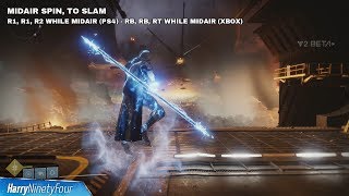 Destiny 2 - All Arcstrider Moves & Combos (Hunter's Arcstrider Tutorial)