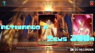 Activando a Zeus con 42k + completando 30 estrellas legacy of discord 398m