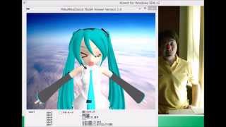 Kinect V2で顔トラッキングしてMMDモデルを動かす