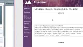 Обзор кабинета проекта Bwmerang