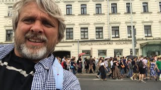 МАРШ ЗА СВОБОДУ. Столкновение с Росгвардией. Протесты в Москве. Часть 2