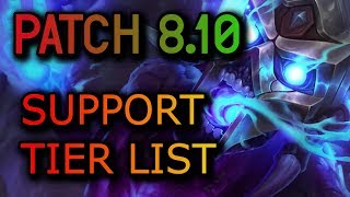8.10 PATCH SUPPORT TIER LIST - BARD BUFFS - League of Legends
