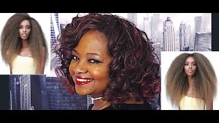 NEW YEAR OLD SKOOL HOT WATER SET ON BOBBI BOSS BRAZILIAN WET N WAVY CROCHET BRAIDS 360 T1BBURG