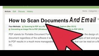 How to Scan any Document or Photo And email send