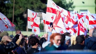 სააკაშვილის მხარდამჭერებმა რუსთავის ციხესთან აქცია გამართეს