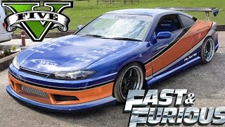 Fast and Furious Tokyo Drift Nissan Silvia S15 Mona Lisa GTA 5 Movie car mod