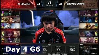 KT vs EDG | Day 4 Group Stage S8 LoL Worlds 2018 | KT Rolster vs Edward Gaming
