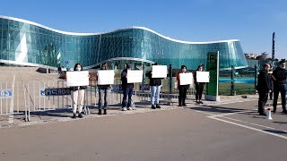მოძრაობა „სოლიდარობის“ წარმომადგენლებმა შსს-სთან საპროტესტო აქცია გამართეს