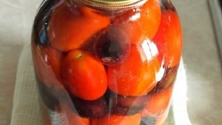 Помидоры маринованные со сливами