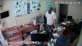 Видеозапись с внутренней Full HD камеры Dahua DH-HAC-HDW1200RP-S3 (3.6 мм)