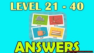 Pictoword Level 21 - 40 - All Answers - Walkthrough ( By Kooapps LLC )