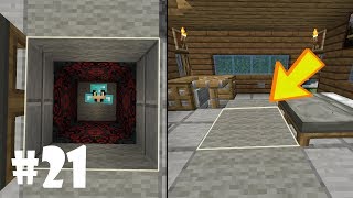 EVİMDEN YER ALTINA GİZLİ GEÇİT ASANSÖRÜ! #21 Minecraft Survival
