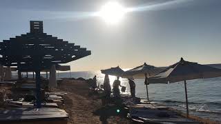 Grand Oasis Resort 12.2019 Пляж утром  Шарм эль Шейх Египет