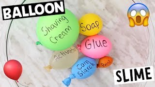 I TRY MAKING SLIME WITH BALLOONS! Satisfying Balloon Cutting Tutorial!