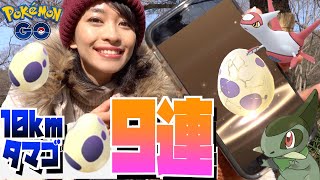 キバゴ・アーケン狙いで１０kmタマゴ９連！！ラティアス・ラティオスのイベントも来るらしいです！【ポケモンGO】