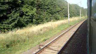 Васютинці – Гришки. Електропоїзд ЕР9М-519 №6321 Жмеринка – Гречани. Частина 09. 14.08.2014