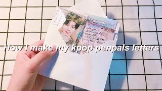 how I make my kpop penpal letters!