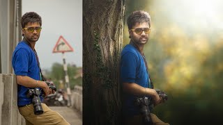 Photoshop Tutorial | Photo Manipulation Change Background & Blending TJ