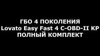 ГБО 4 Lovato Easy Fast 4 C OBD II KP полный комплект на Daewoo Lanos