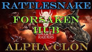 EVE ONLINE RATTING RATTLESNAKE VS BLOOD RAIDERS FORSAKEN HUB ALPHA CLONE 900 DPS